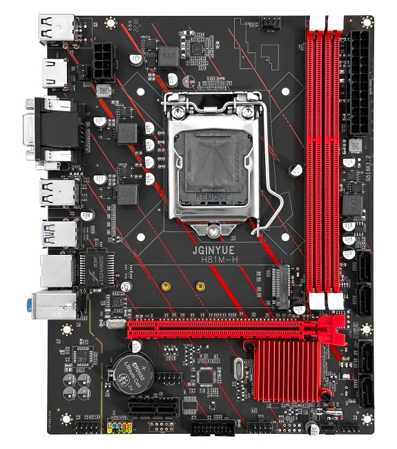 精粤主板H81M-H/B85M-VDH DDR3千兆网口保3